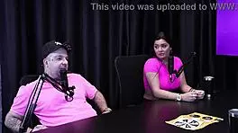 Got irritated because he called my boyfriend a cuckold in sheer red lingerie 😡