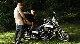 Fucking Outdoors With Stranger On Motorbike