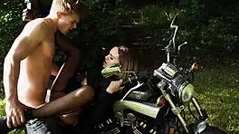 Fucking Outdoors With Stranger On Motorbike