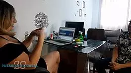 Vivi Guedez makes her husband a cuckold with oral