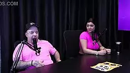 Got irritated because he called my boyfriend a cuckold in sheer red lingerie 😡