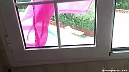 Ibiza Trip Turns Wild with Teen Blonde in Ripped Clothes on Spanish Beach