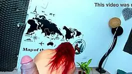 Blonde's eyes roll in deep throat and tit fucking session.