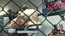 Brunette Girl With Natural Tits Wins Fight Prize