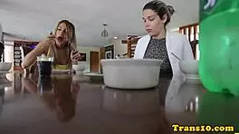 Elena Koshka and Anny Aurora Perform Striptease and Dancing