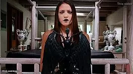 goth teen makes step parents fuck her 😈