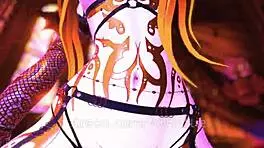 性感魅魔在教堂里提供激烈颜面骑乘和淫荡膝上舞，VRChat ERP