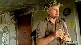 Hot Czech Model Fucks Outdoors for Food