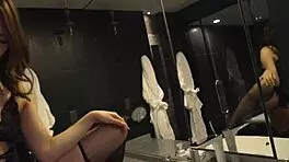 wife's wild outdoor creampie session with big dick on stairs