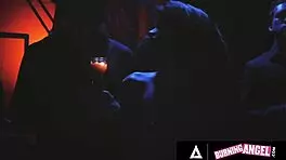 oh man, i'm totally wrecked, goth queen Lola Fae got double penetrated by 5 huge cocks, insane gangbang!