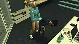 Sims 4 gym flex nutt part 1 - happy birthday lily