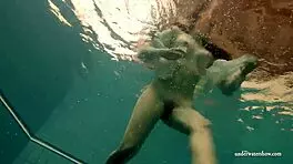 hungarian teen petra gets nude in the pool underwater 😍