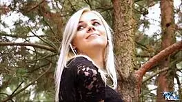 Fake Agent Finds Blonde Victim For Public Fucking