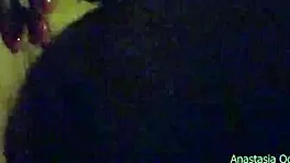 Submissive Slave Completes Task Near Taxi Driver.