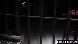 Scared teen Eliza Jane takes Ryan Drillers cock in prison roleplay