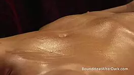 Lesbian massages perfect pussy and fingers her submissive madame