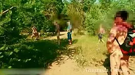 Submissive Slave Completes Task Near Taxi Driver.