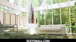 Sexysmall - peek-a-boo with my petite girlfriend Mina Luxx fucking her pussy.