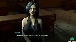 Boss wife flaunts her curvy tits for the game