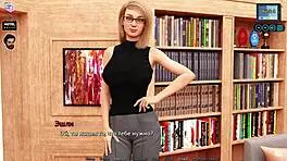 Blonde slut rides cock in cowgirl position during complete gameplay