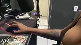 Tattooed teen with big tits seduces friend for unprotected fucking