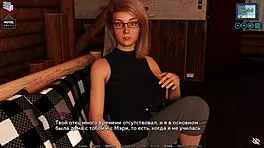 Blonde slut rides cock in cowgirl position during complete gameplay