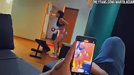 I caught her recording and fucked her hard