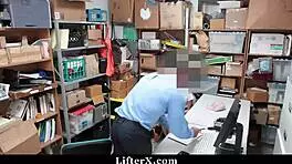 Sweet teen pays with her pussy in public interview?