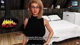 Blonde slut rides cock in cowgirl position during complete gameplay