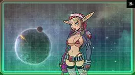 in this gameplay, star channel 34 part 5 unfolds with the petite princess undressing.