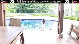 Watch this big ass latina teen's first anal? POV VR!