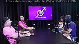 Two Girls Show Off in Sheer Red