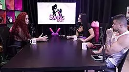 Transsexual threesome experience with big black cock