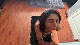 Desi SLUT gagging on WHITE COCK in interracial deepthroat session