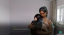 College Teen's Voluptuous Boobs Bound in Horny POV Game