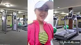 Petite Asian Teen 18+ Lily Koh Performs Solo Pussy Fucking For Her Kinky Viewers