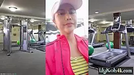 Petite Asian Teen 18+ Lily Koh Performs Solo Pussy Fucking For Her Kinky Viewers