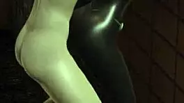 Ladynoir fucked hard by Mister-Bug in cartoon latex costume