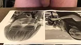 young teen masturbates shaved pussy close-up while mature woman watches cumshot tribute