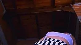 Slim university student seduces lover with skilled passion in apartment