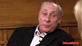 Blonde teen gets anal creampie from old man