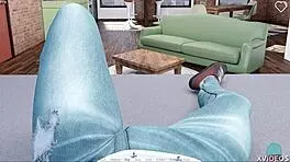 neighbour milf plays game with teen in off the record series