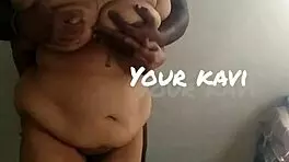 tamil aunty teases young 18+ boy with her big boobs.