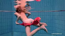 duna bultihalo, russian beauty, teases underwater in bikini at pool