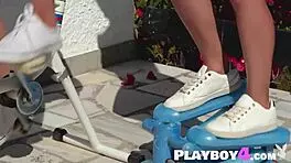 wow, babe julia zu and teen marine lecourt strip naked outdoors