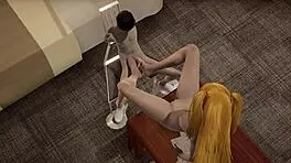 Watch Asuka Make That Bound Teen Come With Her Feet!