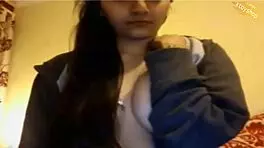 Hot British Asian teen 18+ bangs hair straighteners and bottle 😜