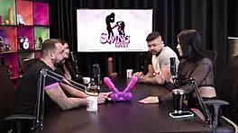 Safada Shows Blowjob On Thick Rubber Cock