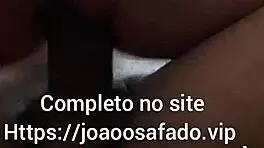 Amateur video of young skinny brunette sitting on big dick for creampie