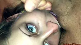 Amateur Girl Worships Big Cock Deepthroat
